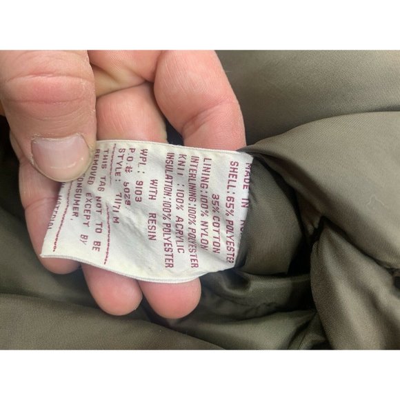 FIELD & STREAM GORDON & FERGUSON KHAKI INSULATED Large JACKET LONG - Picture 6 of 6